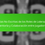 Reglas No Escritas de los Roles de Liderazgo, Mentoría y Colaboración entre Jugadores